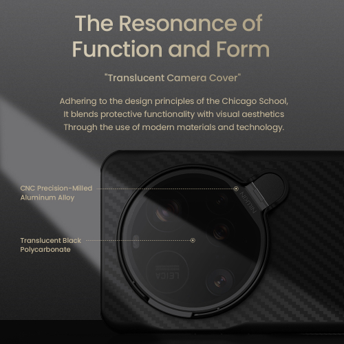 Чехол из карбона с поддержкой MagSafe от Nillkin для Xiaomi 15 Ultra, серия CarboProp Magnetic (версия с прозрачной крышкой)