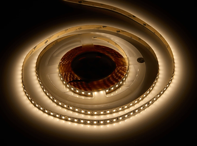 Лента светодиодная 2835, 120 LED/м, 12V, 9,6W/м, 8 мм, IP20, теплый белый, AQ(15.0014)