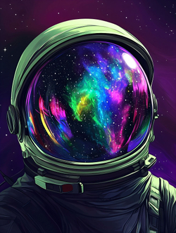 Картина на стену на металле от MetallSubArt "Космос"