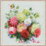 "Георгины"-1384 вышивка