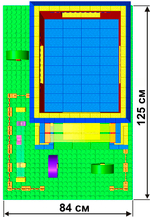 Конструктор Leco Домики GigaBloks 5"
