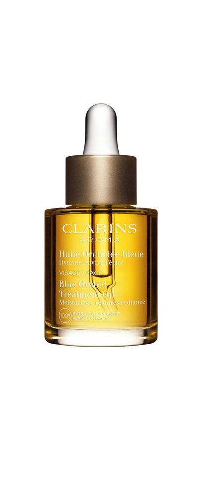 Clarins Blue Orchid Treatment Oil антиоксидантное дневное/ночное масло для лица с увлажняющим эффектом