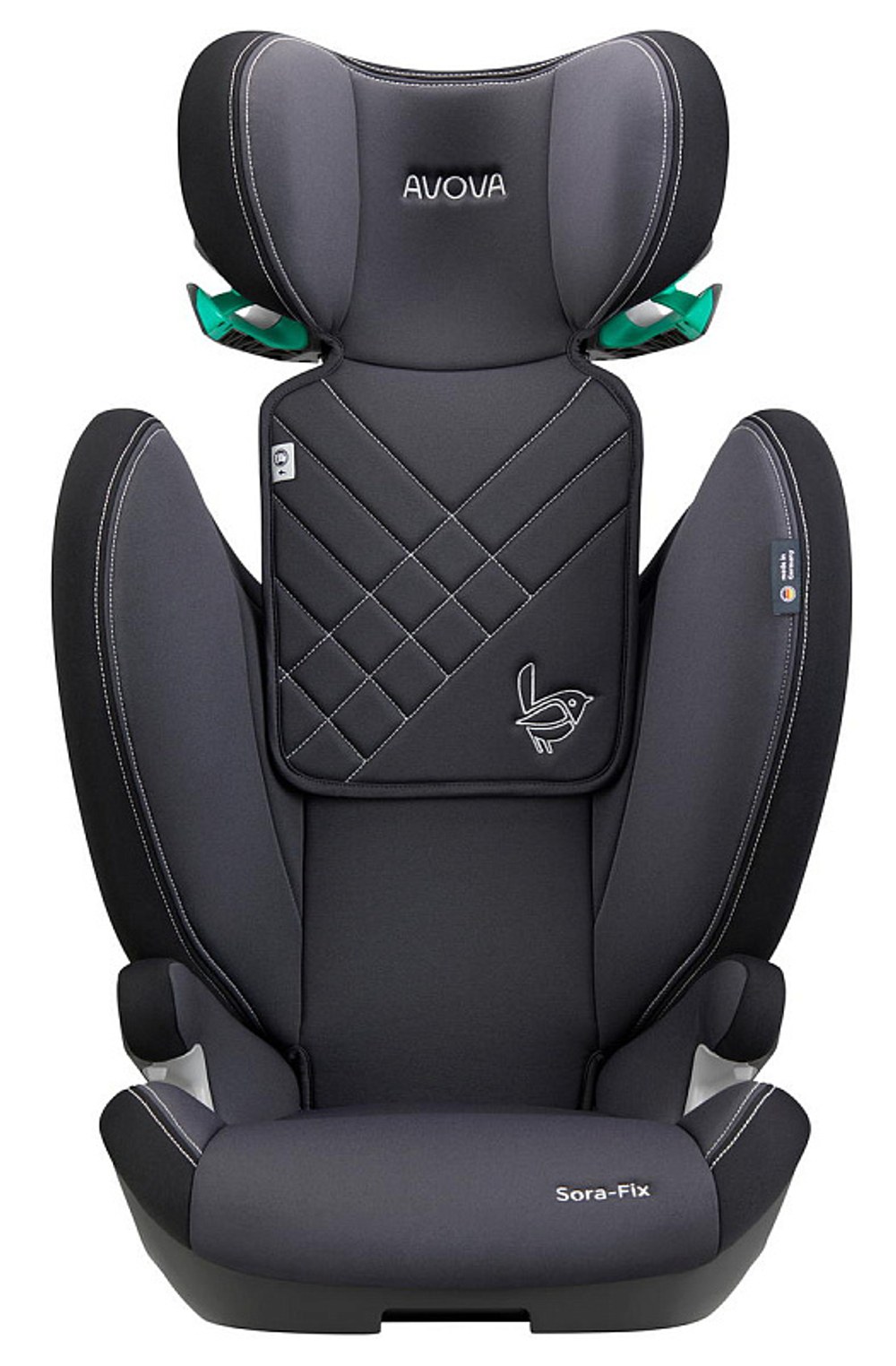 Автокресло Avova Sora Fix (15-36 кг, 100-150 см) Grey & Black