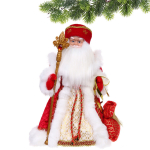 Дед Мороз «Роскошный наряд» 40 см в красной шубке