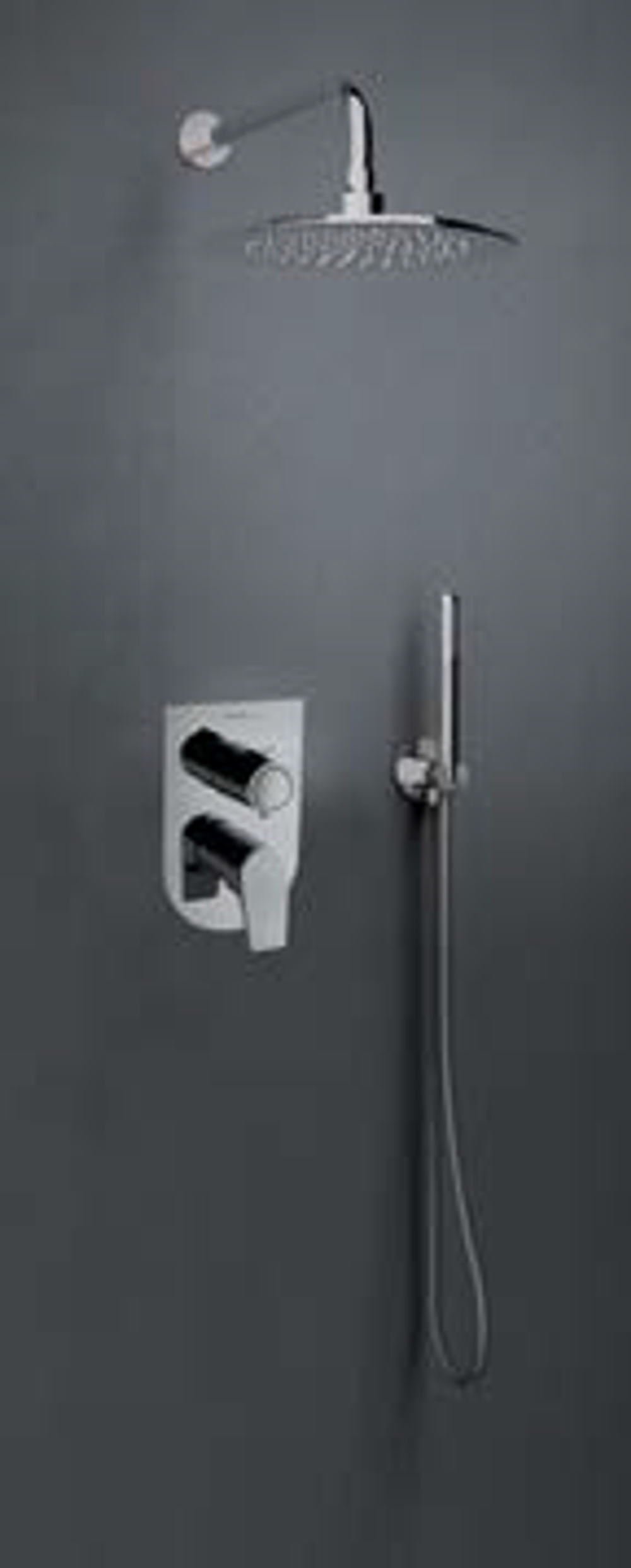 Тропический душ настенный круглый нерж. сталь BHRM250