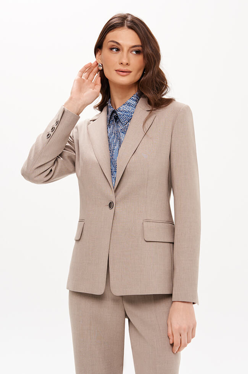 1938 Жакет женский (пепельно-бежевый)