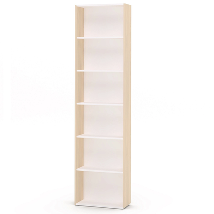 "Chelsea белая,Rimini белая" G7C-01.FB, Стеллаж торцевой левый гл.608 (туя)