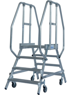 Лестница платформа двухсторонняя  4 ступеней арт.