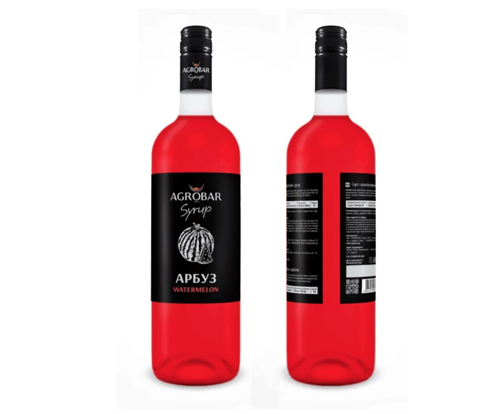 Сироп «AGROBAR» со вкусом «Арбуз» (Watermelon Syrup), 1 л.