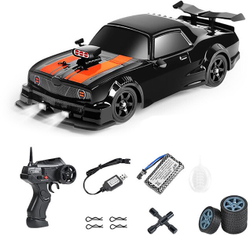 Радиоуправляемая машина для дрифта HB Ford Mustang (4WD, свет, пар, акб, 1:16) - SC16A04-1 черный