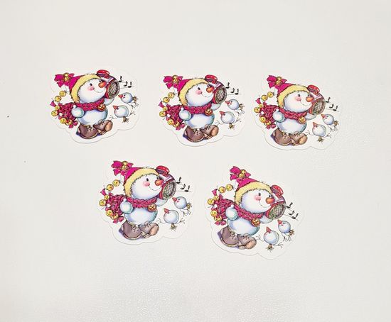 Новогодние малышки-открытки, (10 шт.)