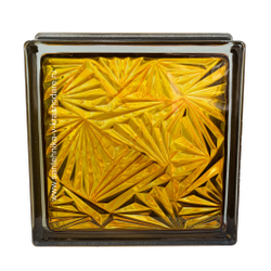 Купить Стеклоблок медовый мороз черный бриллиант Vitrablok  19х19x8