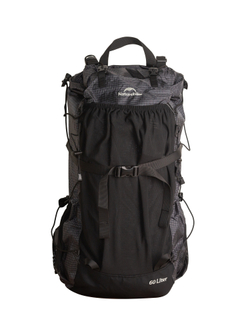Рюкзак туристический Naturehike, 60л + 5л, серый (NH19BP095)
