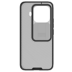 Чехол тонированный с защитной шторкой для камеры на Xiaomi 15T Pro, серия CamShield Pro Case (Transparent black) от Nillkin