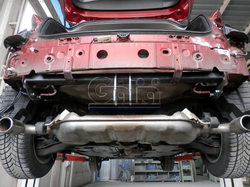 Фаркоп оцинкованный Galia M132A для Mazda 3 хетчбек 2014-(паспорт и сертификат в комплекте)(без электрики)