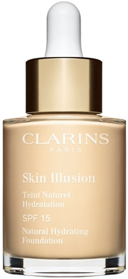 Clarins Skin Illusion Natural Hydrating Foundation - Розовое освещение увлажняющий тональный крем SPF 15 оттенок 100.5W Cream, 30 ml