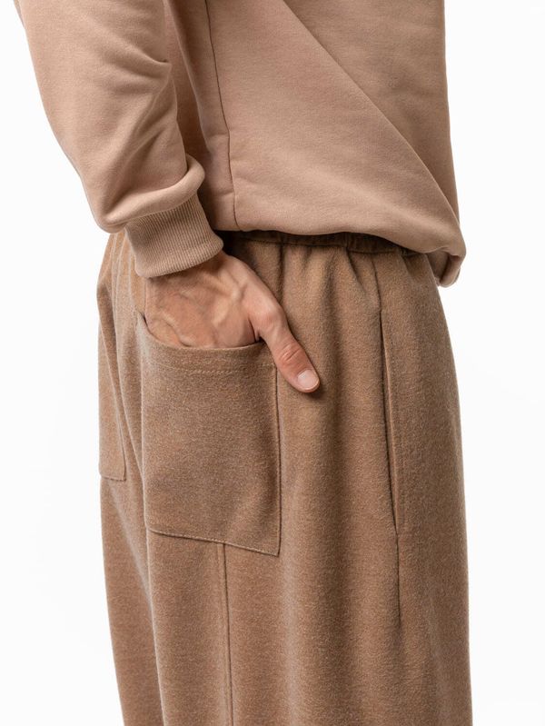 Брюки утепленные песочные - фото 5