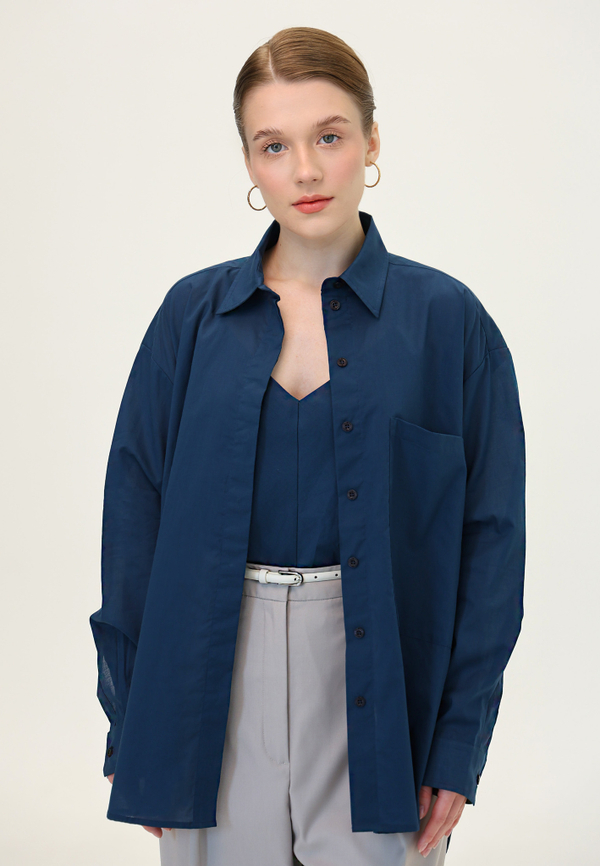 Рубашка свободная батист