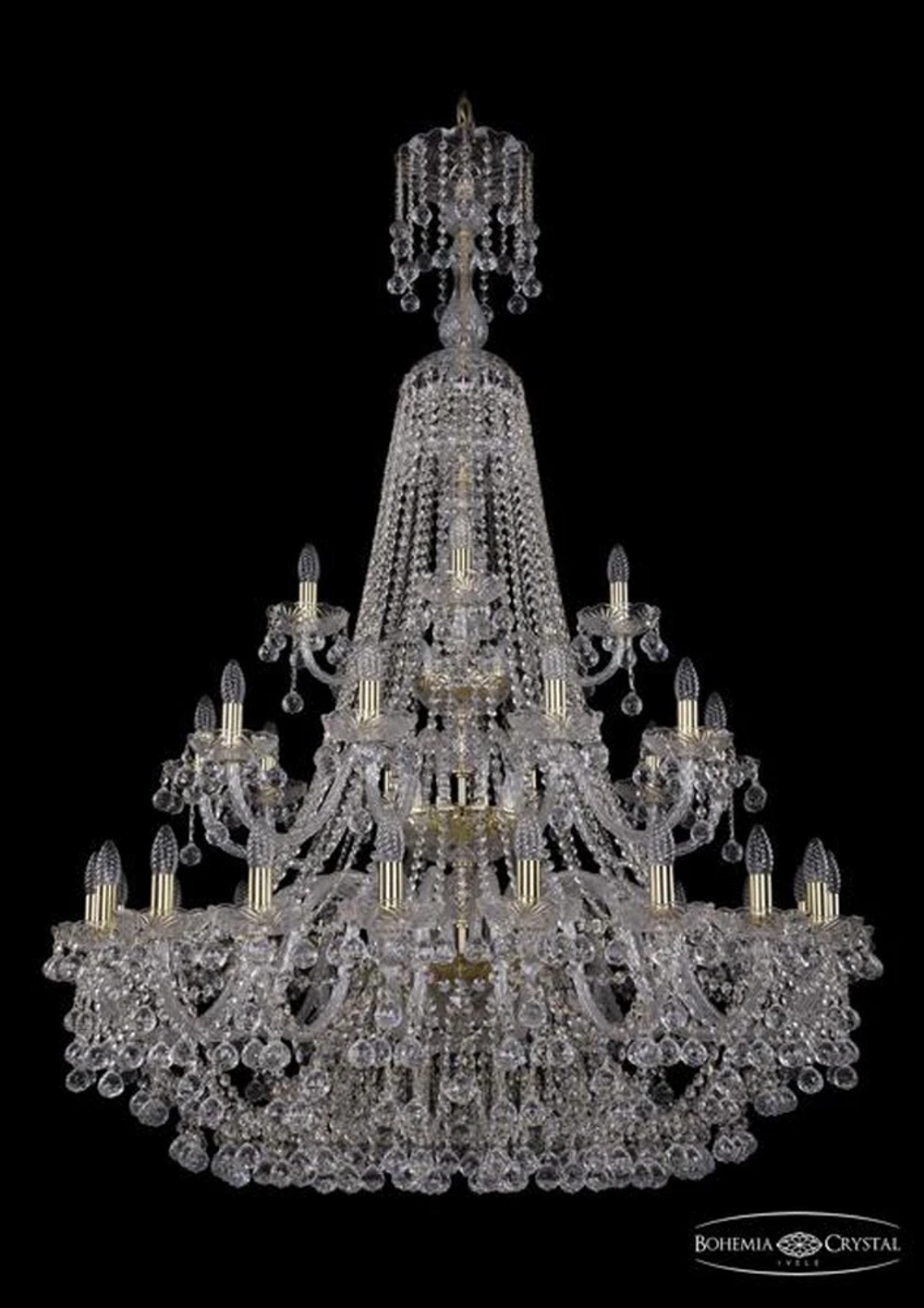 Подвесная люстра Bohemia Ivele 1409/20+10+5/400/XL-159/3d/G