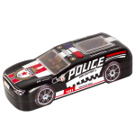 Пенал металлический машина 2 отделения Alingar, таблица умножения, 80 х 200 мм, "Police", черный (полицейская машина)