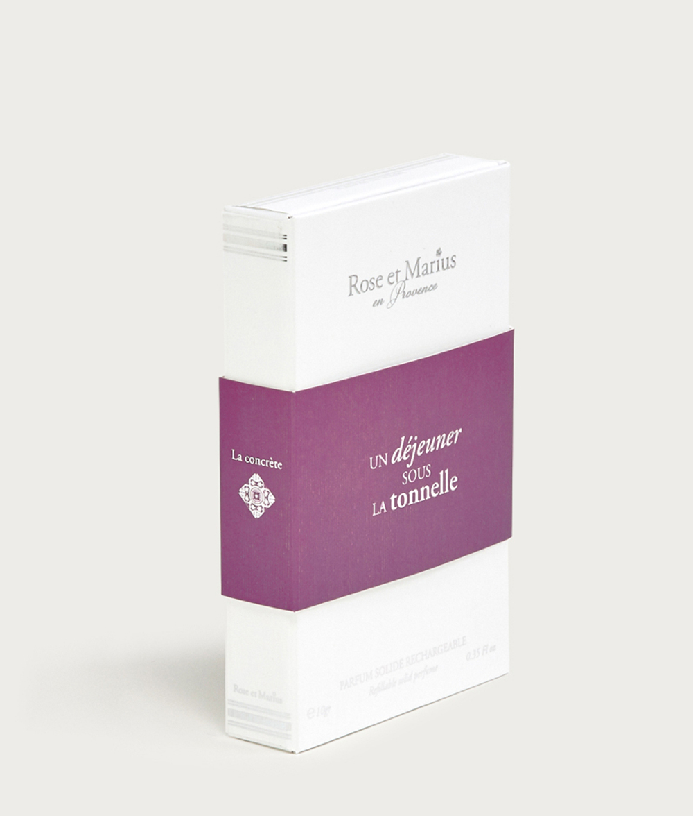 Духи сухие в металлическом корпусе с декором 10мл Rose & Marius Un dejeuner sous la tonnelle