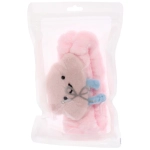 Повязка на голову косметическая «ДАЙМОНД РУШ», облачко, цвет сиреневый, пудровый, небесный и серый, 20*5.5см (ZIP пакет)