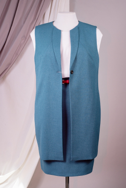 Юбка карандаш 1047Аа-55, ниагара #48Н011047Аа-55