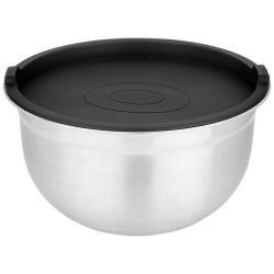 НАБОР МИСОК AGNESS С КРЫШКАМИ, ПРОТИВОСКОЛЬЗЯЩЕЕ ДНО, 6 ПР, 1,3/2,6/4 Л. D=18/22/26 CM