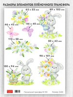 Трансфер для декупажа переводной рисунок для поверхностей пасхальный 010