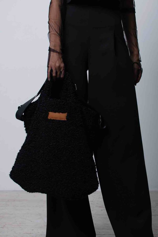 Шоппер AF-bag001 из экомеха черный - фото 2