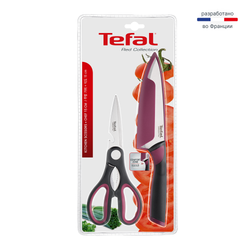 Набор из 2 предметов Tefal поварской нож 15 см + ножницы Tefal Comfort K250S225