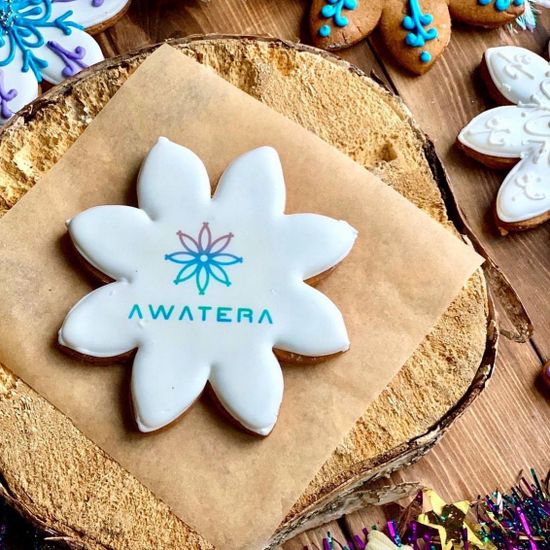 Пряники с логотипом Снежинка 2