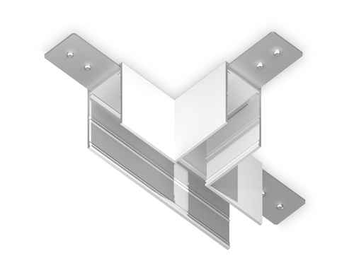 Коннектор Т-образный для накладного шинопровода Magnetic 220V GL1035 WH белый 105*75*52 (соединители в комплекте)