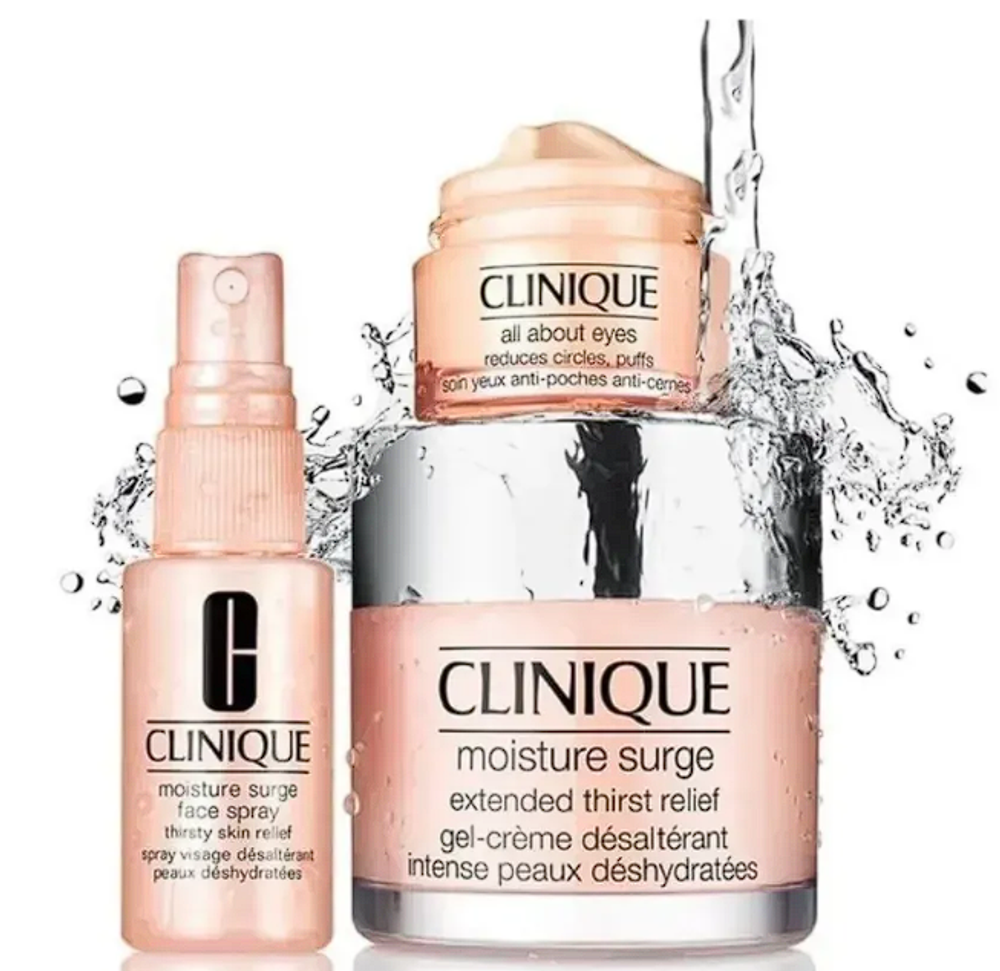 Набор 3 в1 средств для ухода за лицом CLINIQUE Moisture Surge Ultra