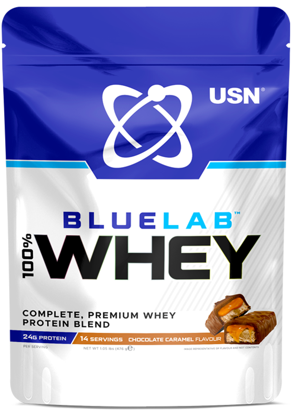 USN BlueLab Whey Bag 476 г , Сывороточный протеин 