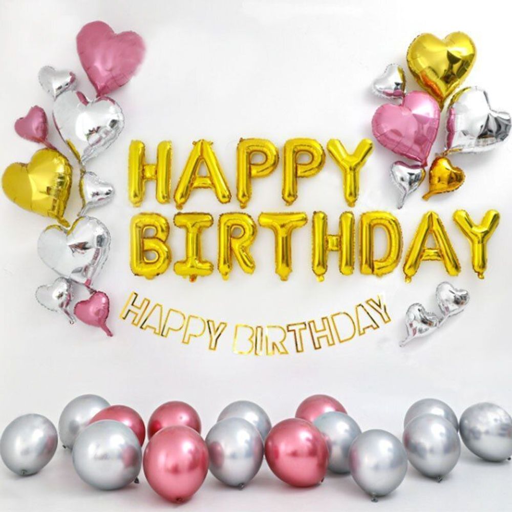 Шар (4"/10 см) Микро-сердце, Золото 1 шт.