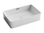 Умывальник чаша накладная прямоугольная со сливом переливом Element 600x380x140мм
