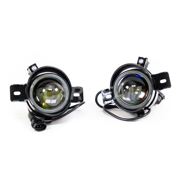 Противотуманные фары (ПТФ) WD-012 "ZMB" лазерные с Bi-LED модулем на Nissan Almera, Primera, X-Trail, Teana, Qashqai (дорестайл)