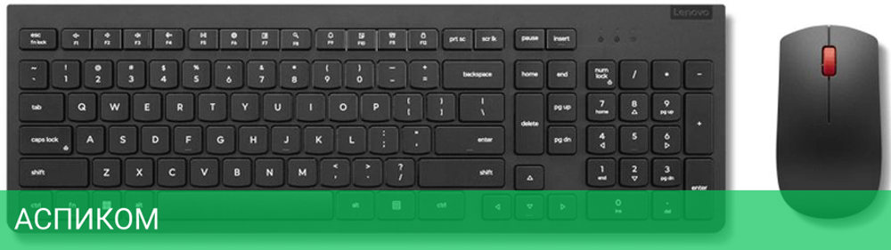 Набор периферии Lenovo 4X31N50736 черный