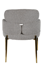 Стул обеденный Ist Casa Романи, черно-белый, золото