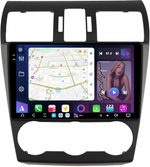 Магнитола для Subaru Forester 4 2012-2015, Impreza 4, XV (штатная КЗВ и/или harman/kardon) - FarCar GX9-7188B монитор 9.5" 2K QLED на Android 14, TS20, 6+128Гб, CarPlay, 4G SIM-слот