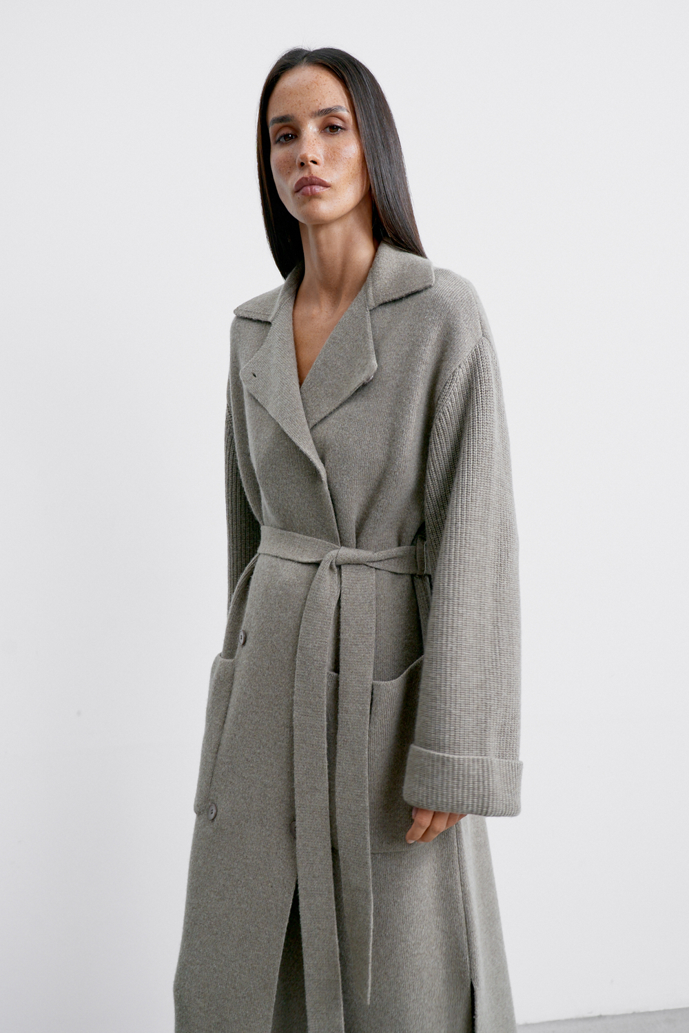 Кардиган-пальто SAHAR, мокко