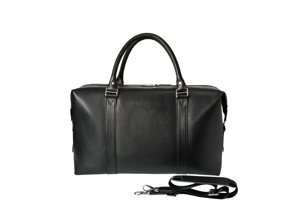 Дорожная сумка из натуральной кожи "Atlas Black"
