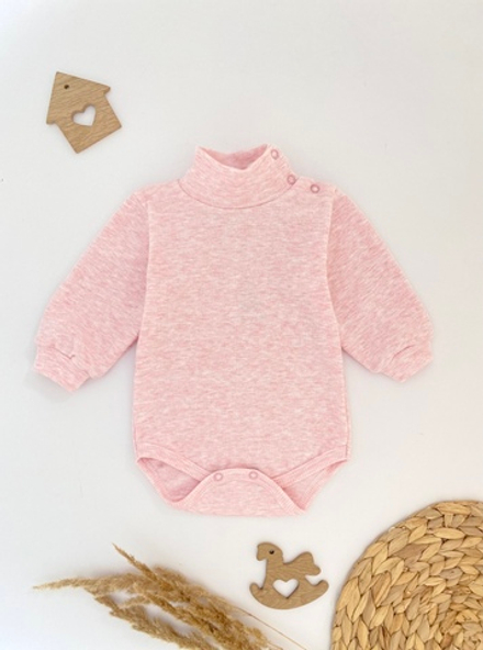 Боди - водолазка (роз.меланж)