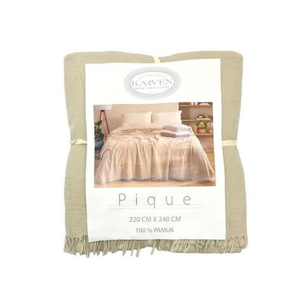 Плед Karven муслин 3 слойный бежевый 220*240 см