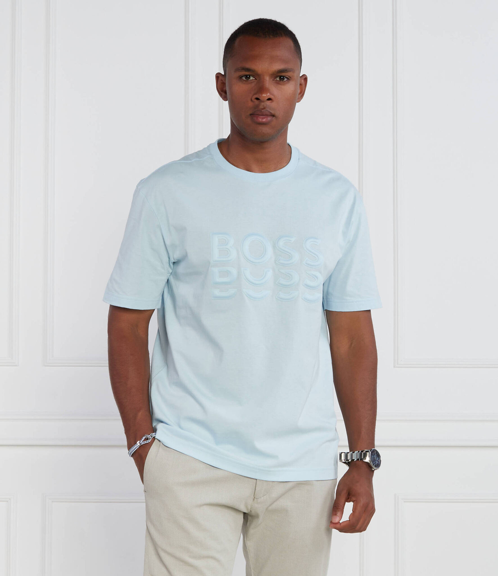 Футболка Tee 3 BOSS GREEN - голубой(50495876)