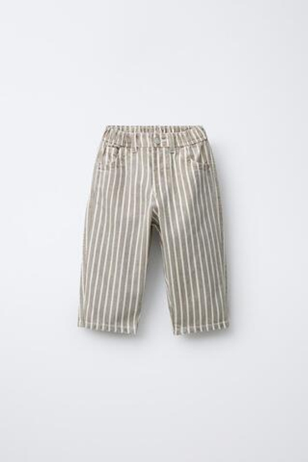 ZARA БРЮКИ BAGGY В ПОЛОСКУ, ПОЛОСКИ