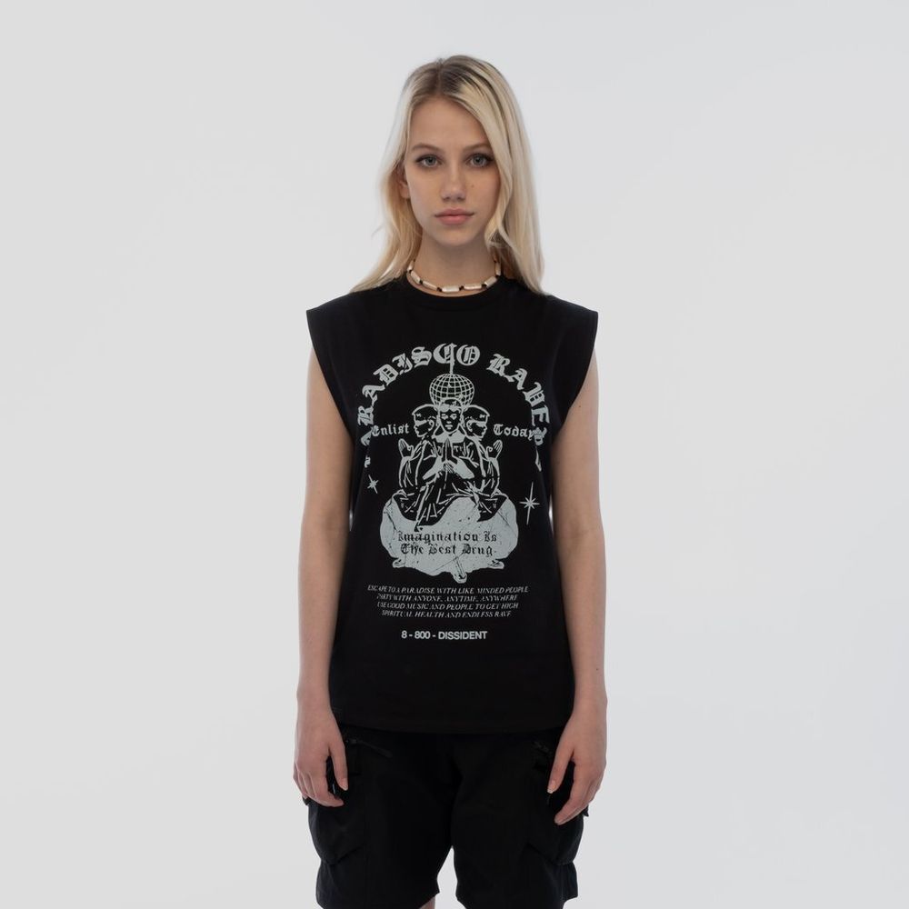 Майка Dissident Paradisco Ravers черная