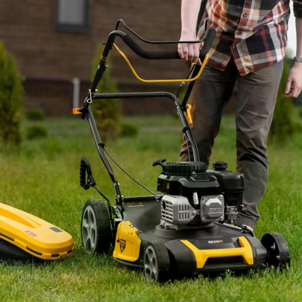 Газонокосилка бензиновая Denzel GLR-510SP-ZS 51 см, привод, травосборник 65 л 58825