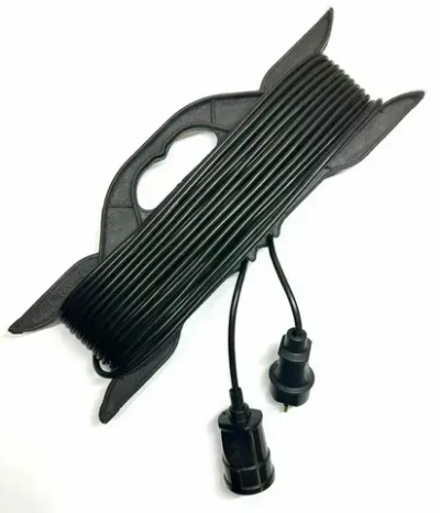 Удлинитель на рамке уличный силовой для сварки ПВС 2х1.5 мм 50 метров, 1 гнездо черный